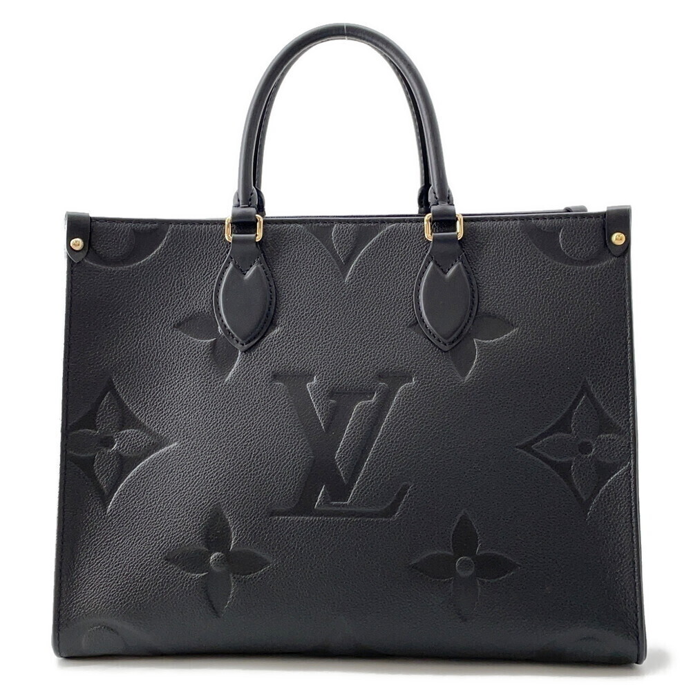 Louis Vuitton Monogram Empreinte On The Go Tote Bag Shoulder Black